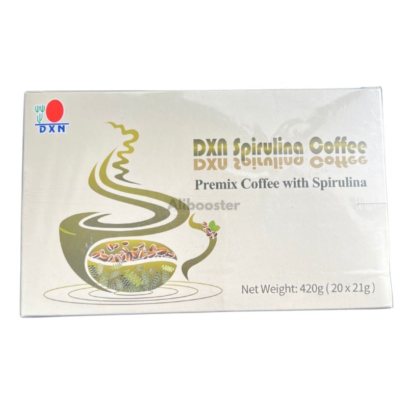 DXN Kawa ze spiruliną - 20 saszetek po 21 g | Kawa dla smakoszy wzbogacona spiruliną