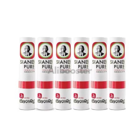 SiangPure Inhaler 2ml x6 - Decongestant Nasal Inhaler