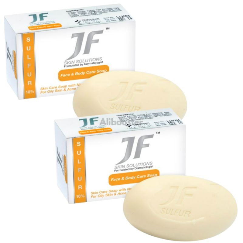 Set med 2 tvålar - JF Sulfur 10% 100g - Anti-Acne Sulfur Face & Body Soap