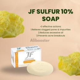 Lot de 2 savons - JF Sulfur 10% 100g - Savon Anti-Acné Soufre Visage Corps