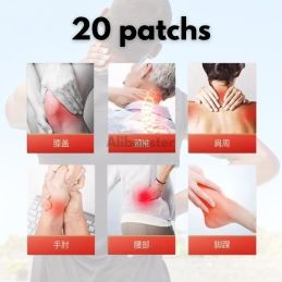 20 parches de ginseng - Notoginseng Salvia - Alivio del dolor - Ginseng Rojo Dorado