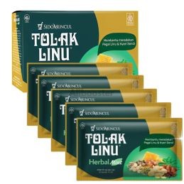 Tolak Linu Herbal Mint Sidomuncul 5 saszetek - Ziołowy środek leczniczy Mięta Żeń-szeń