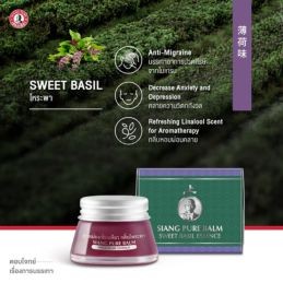  SIANG Pure Premium Balm Natural Essence - Söt basilika 20g