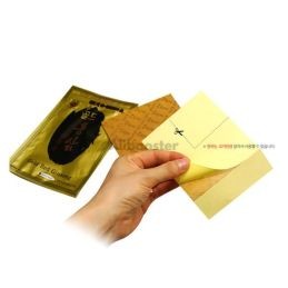 Paquete de 20 parches térmicos de ginseng coreano - Para aliviar el dolor - Hecho en Corea - Ginseng rojo dorado