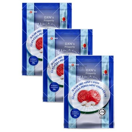 DXN Zhi Mint 3×25g | Menta rinfrescante e Ganoderma 