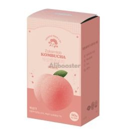 Kombucha Zaksimlab 10x5g - Saveur Pêche Plate Sans Sucre