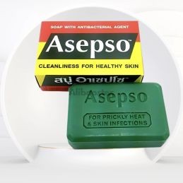 Sæt med 2 Asepso Original-sæber 80 g