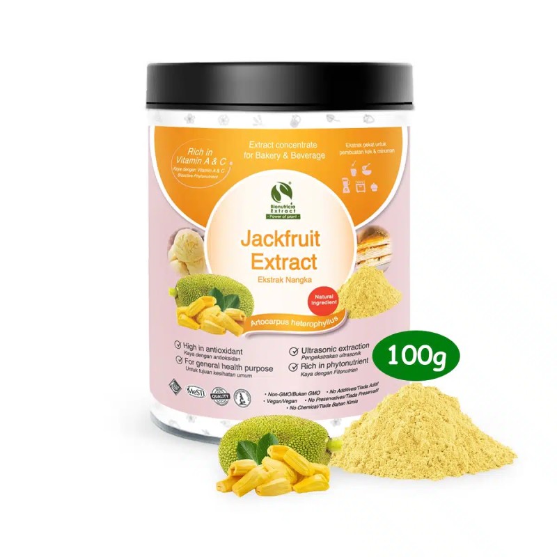 Estratto standardizzato di jackfruit in polvere - 100 g di pura polvere naturale al 100% senza additivi - Per zuppe, frullati, c