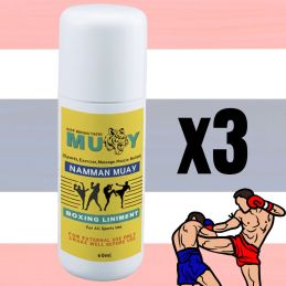 3x Frascos Aceite de Masaje Muay Thai 60ml