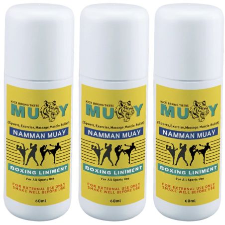 3x Flessen Muay Thai Massageolie 60ml
