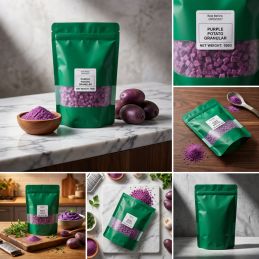 Gevriesdroogde Zoete Violette Aardappel Korrels 100 g