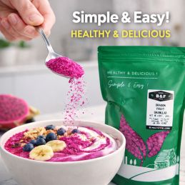 Fructe de dragon liofilizate 250g - granule naturale