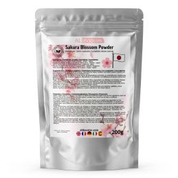 Polvo de flores de sakura Premium - Origen Japón - 200 g - 100% puro de flor de cerezo Sakura.