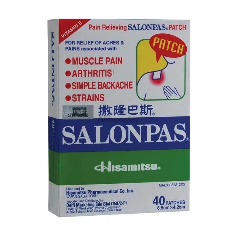 40 patch SALONPAS Hisamitsu vitamine E
