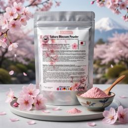 Premium körsbärsblomma pulver - Ursprung Japan - 200 g - 100% ren körsbärsblomma