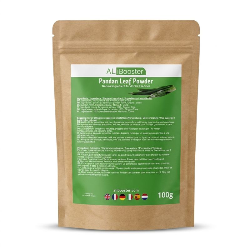 Reines Pandan Pulver - 100 g - Natürliches Aroma für Desserts und Getränke