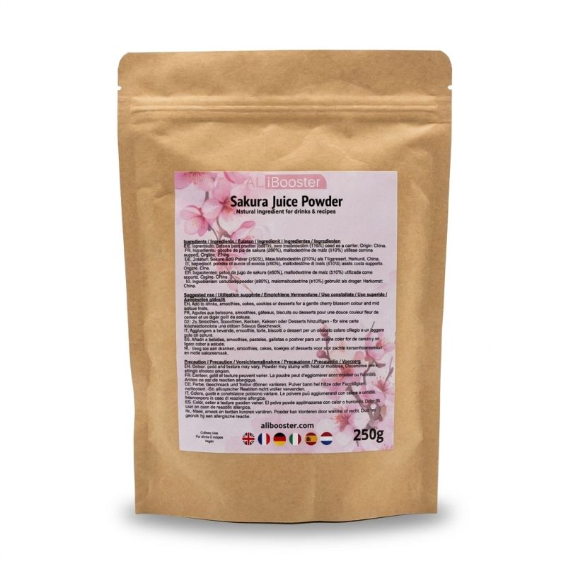 Poudre de fleurs de sakura - 250 g - Sakura Blossom food grade, ingrédient culinaire comestible