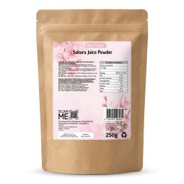 Flor de Sakura en polvo - 250 g - Flor de Sakura alimentaria, ingrediente comestible para cocinar