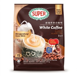 Premix White coffee - Classic 3 in 1 - Charcoal roasted heritage - 15 stitcks 315 g
