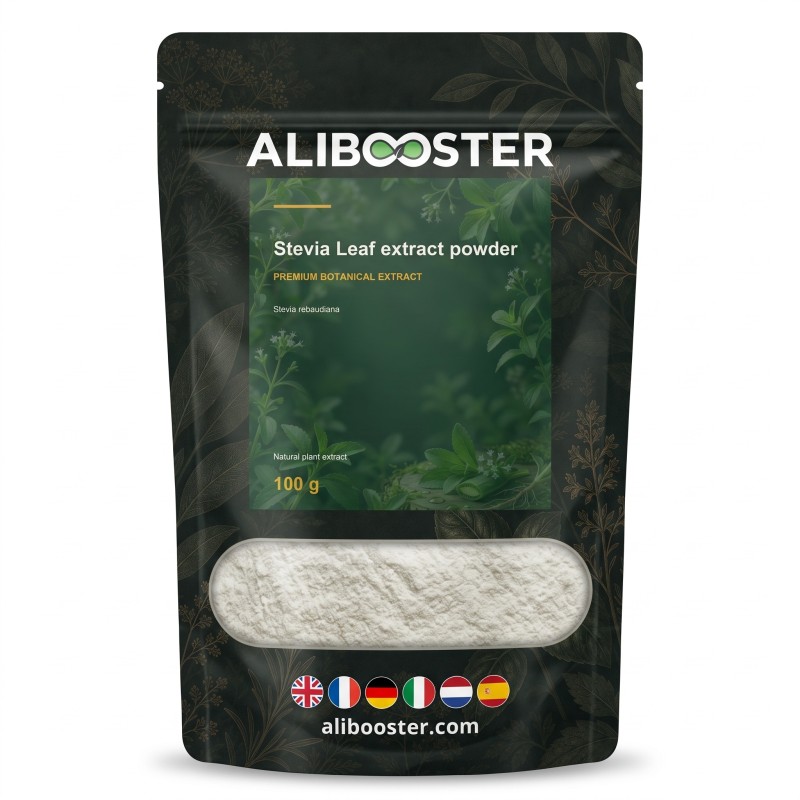 Stevia Leaf Extract Pulver (Stevia rebaudiana) 100 g