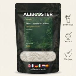 Stevia Leaf Extract Pulver (Stevia rebaudiana) 100 g