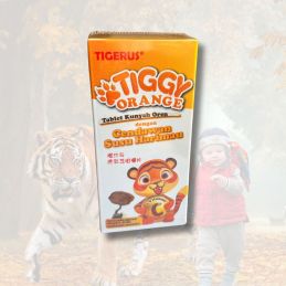 Lignosus Tiger Milk - 80 žvýkacích tablet s oranžovou chutí