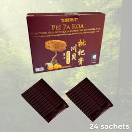 Lignosus Pei Pa Koa com leite Tigre + Cordyceps + Chuanbei Bulbus