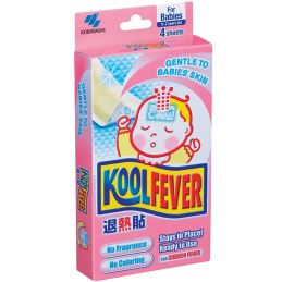 Cooling patch gel for baby Koolfever 4 pieces - Fever