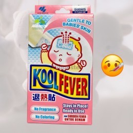 Gel patch refroidissant pour bébé Koolfever 4 pièces - Fièvre