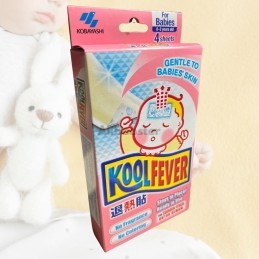 Gel patch refroidissant pour bébé Koolfever 4 pièces - Fièvre