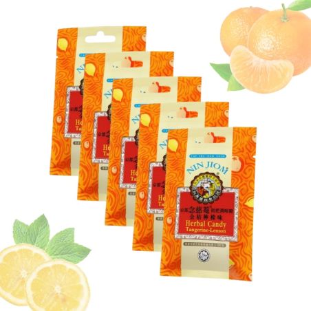Herbal candy Nin Jiom Tangerine Lemon (5x paczki 20g)