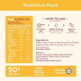 Protein 20g pocket format passion fruit