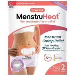 MenstruHeat - Sollievo dal dolore mestruale - 2 cerotti riscaldanti per la pancia