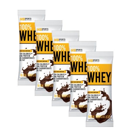 5x Whey 100% Lactoserum protein - Chocolate (31g)