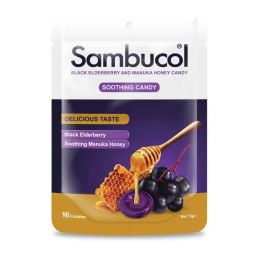 Pastilles Sambucol con desbordamiento negro y miel de Manuka