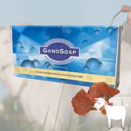 Savon Gano Soap baseado no cogumelo Ganoderma e leite de cabra