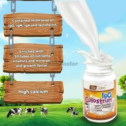 200 Colostrum IgG-tjuvtabletter - choklad smak