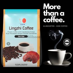 DXN Kaffe med reishi svamp Lingzhi läkemedlet 20 x 21 gram - LITE (utan socker)