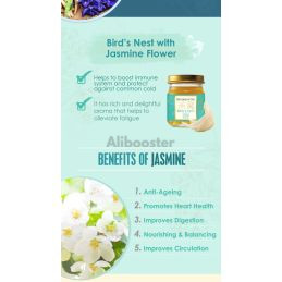 Nid d'hirondelles Jasmine / Chrysanthème / Pois papillon