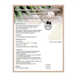 Gefermenteerde zwarte knoflook (Allium sativum L.) - 100g Gestandaardiseerd extractpoeder - S-Allyl SAC