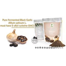 Fermented black garlic (Allium sativum L.) - 100g Standardized extract powder - S-Allyl SAC