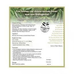 Aardbeienblad (Annona muricata) - 100 g standaard extractpoeder - Acetogenen 