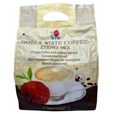 DXN Ootea White Coffee Zhino - Beyaz kahve + oolong çayı + ganoderma mantarı 20 x 21 gram