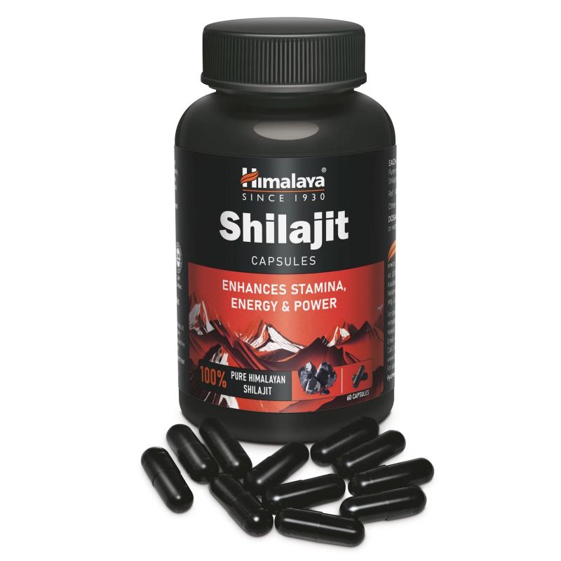 Shilajit 60 kapsler - Uttrekk av Shilajit'Himalaya 100% reint