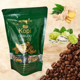 SURECO Kopi Cenkudu - Café fungo granoderma + gengibre + Noni