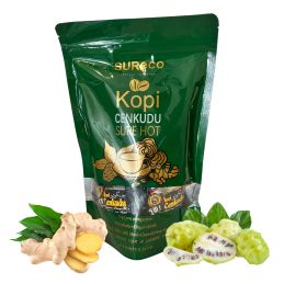 SURECO Kopi Cenkudu - Cafea ciuperca ganoderma + ghimbir + Noni