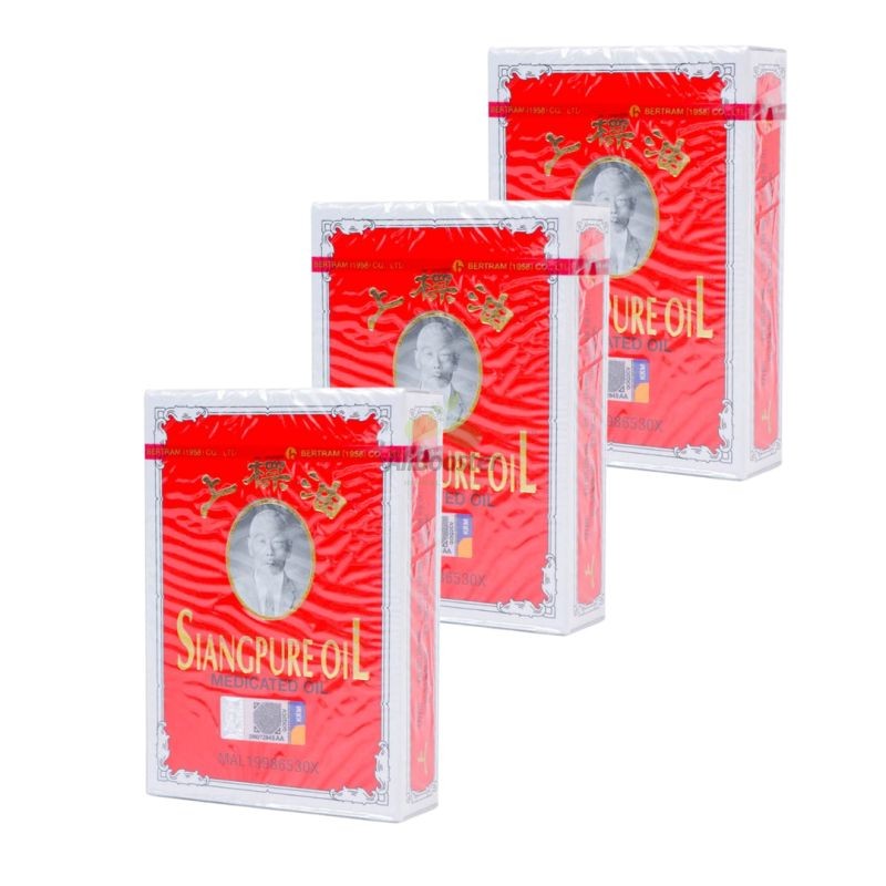 3x huile de massage 3ml Camphre SIANGPURE