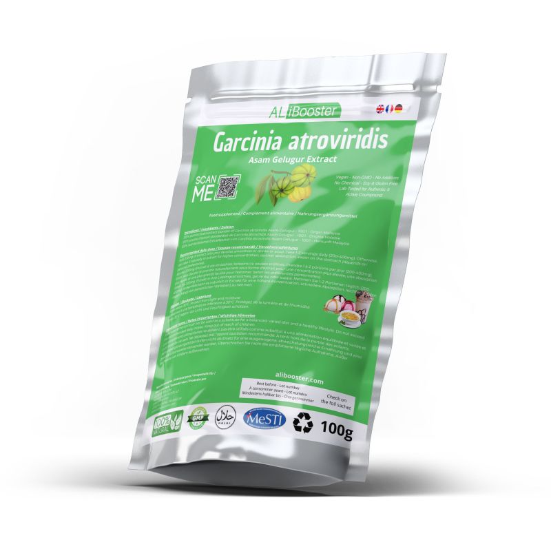 Garcinia atroviridis (Asam Gelugur) - 100 g standardiseret ekstraktpulver - Hydroxycitric citric acid