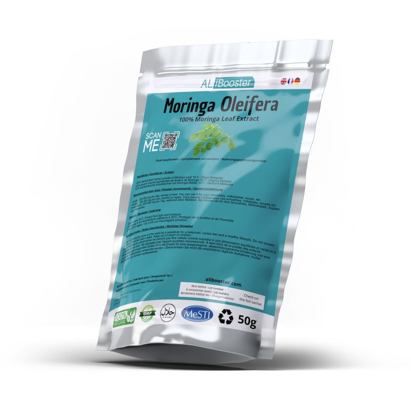 Αποσπώμενη σκόνη Moringa Oleifera - 50g