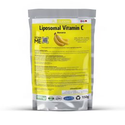 Liposomalt C-vitamin + standardiseret bananekstraktpulver 150 g